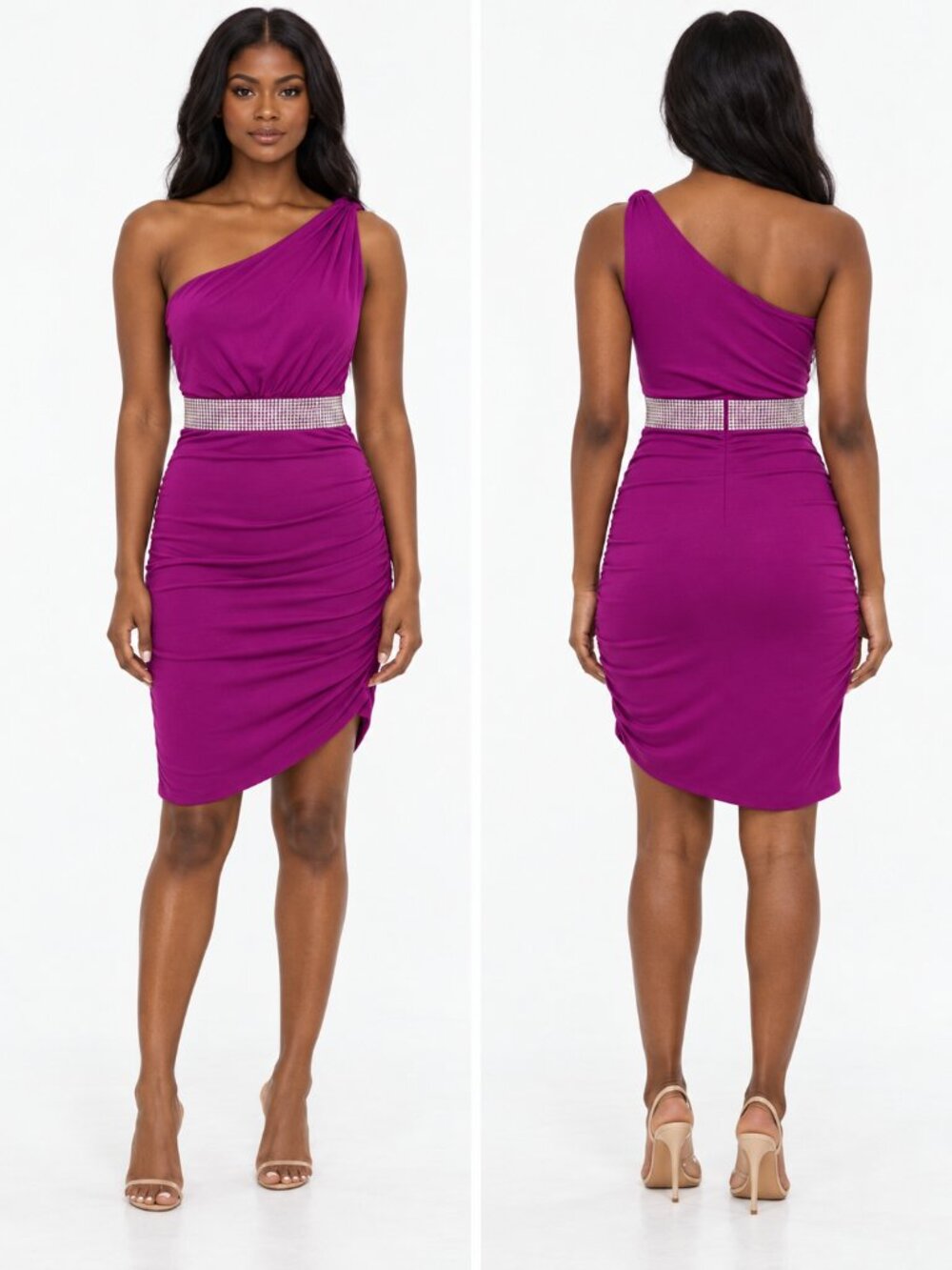Sky One Shoulder Cocktail Dress Size XS
